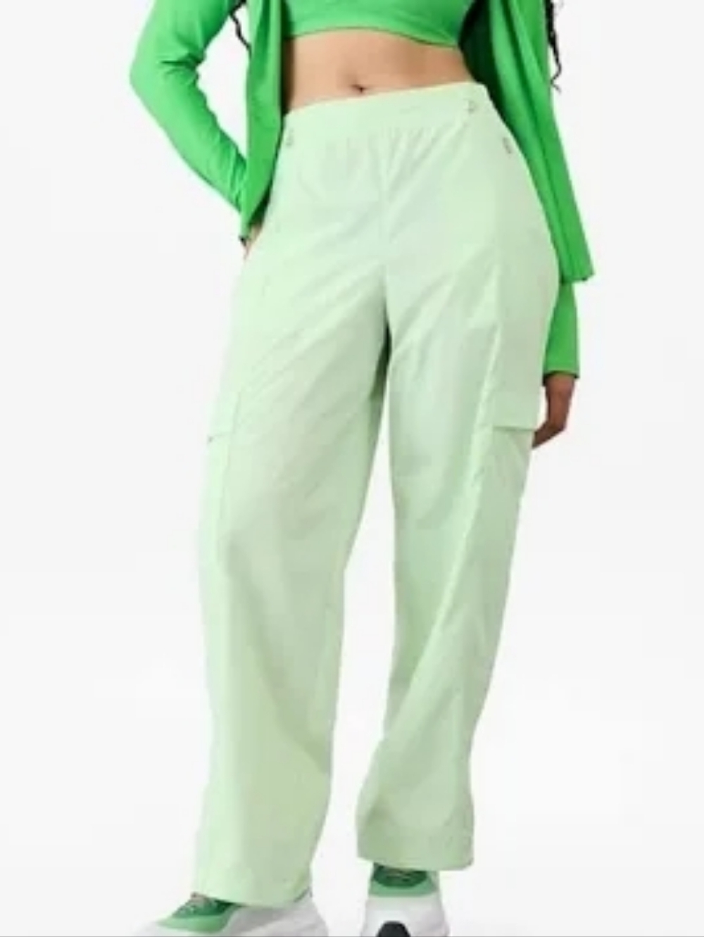 Athleta Cascade Cargo Poplin Pant - Light Mint X-Small NWT